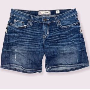BKE Sabrina Women’s Size 29 Denim Jean Shorts Blue Wash
